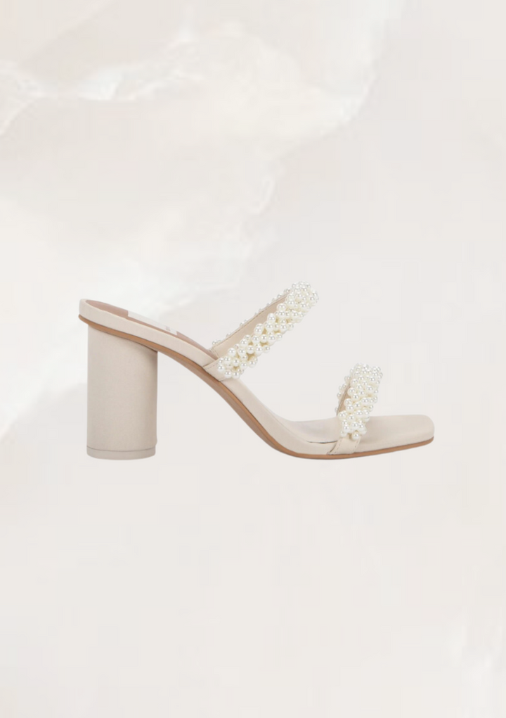 Dolce Vita Noel Heels- Vanilla Pearls
