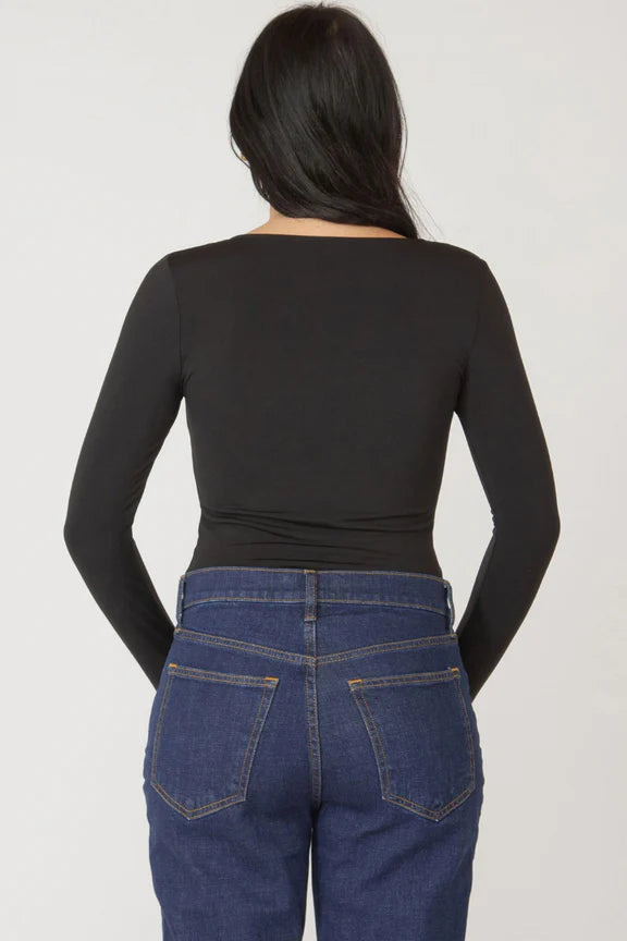 LS Squareneck Top - Black