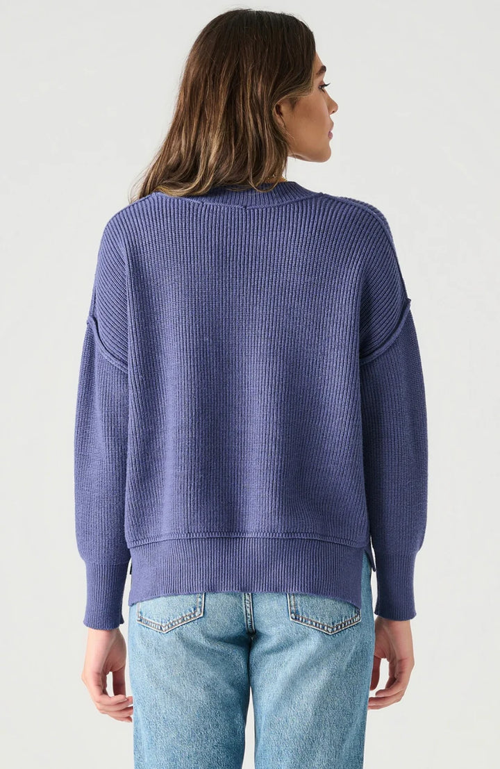 LS Drop Shoulder Mockneck Sweater