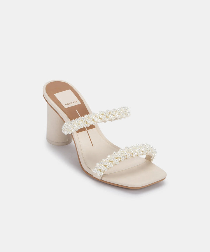 Dolce Vita Noel Heels- Vanilla Pearls