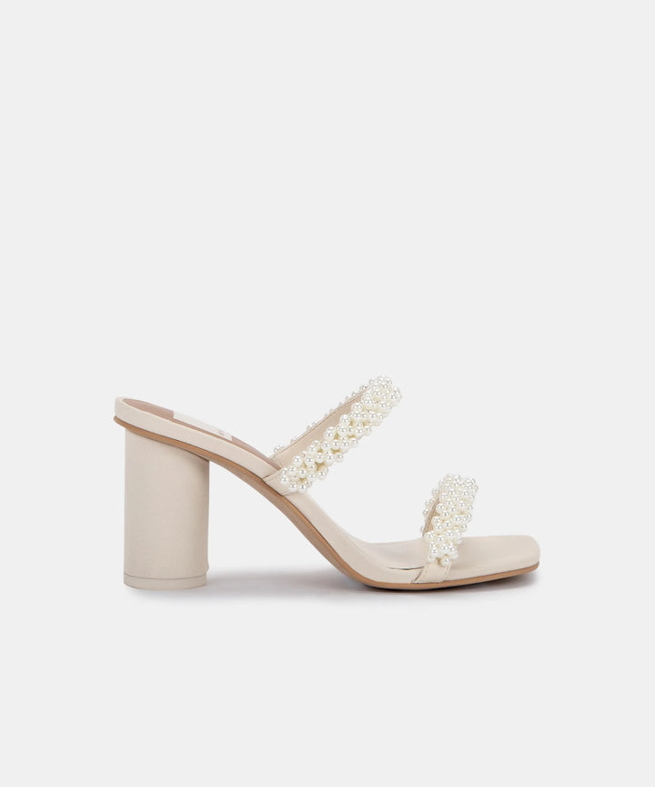 Dolce Vita Noel Heels- Vanilla Pearls