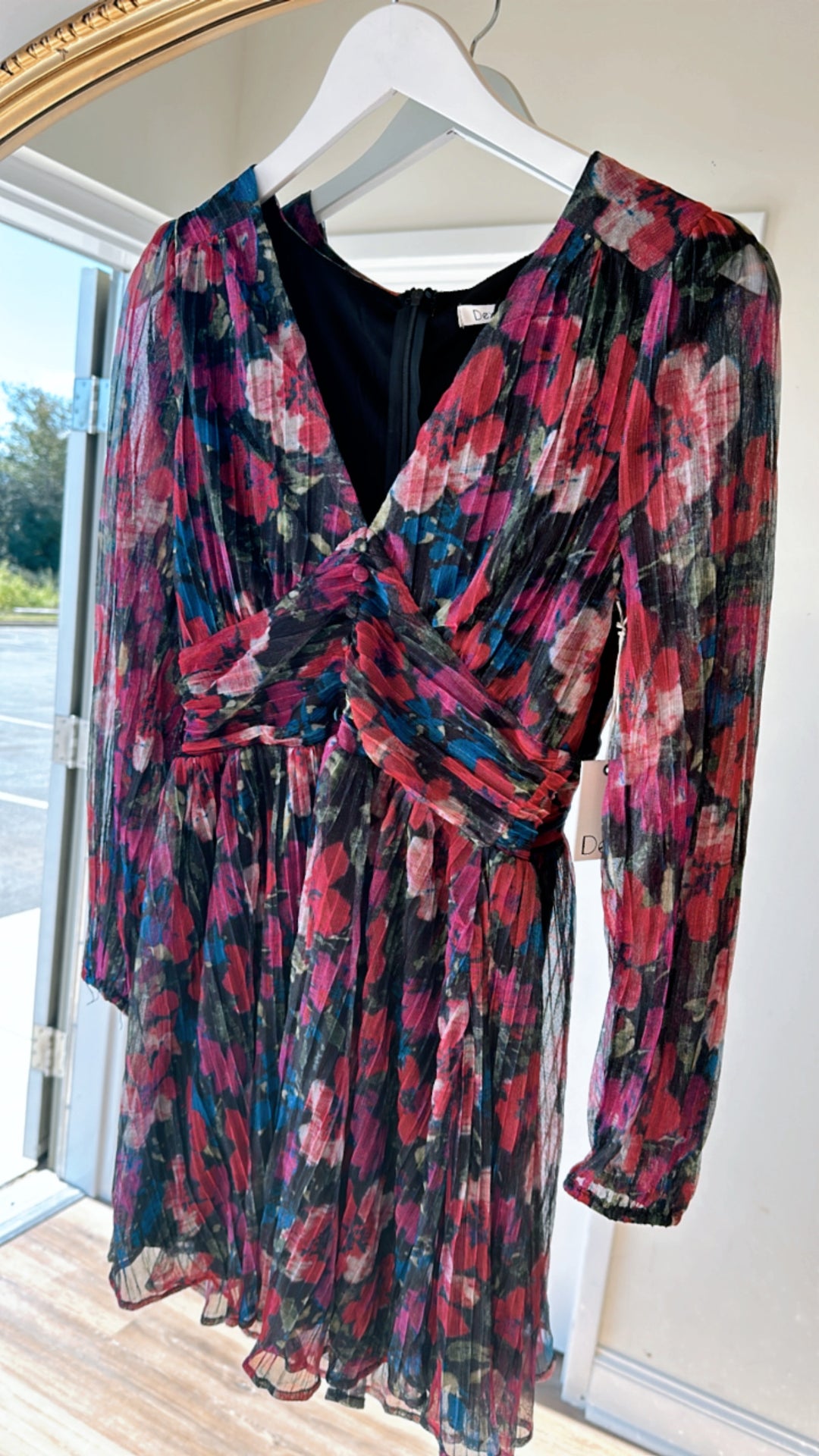 LS shimmer Mini Dress