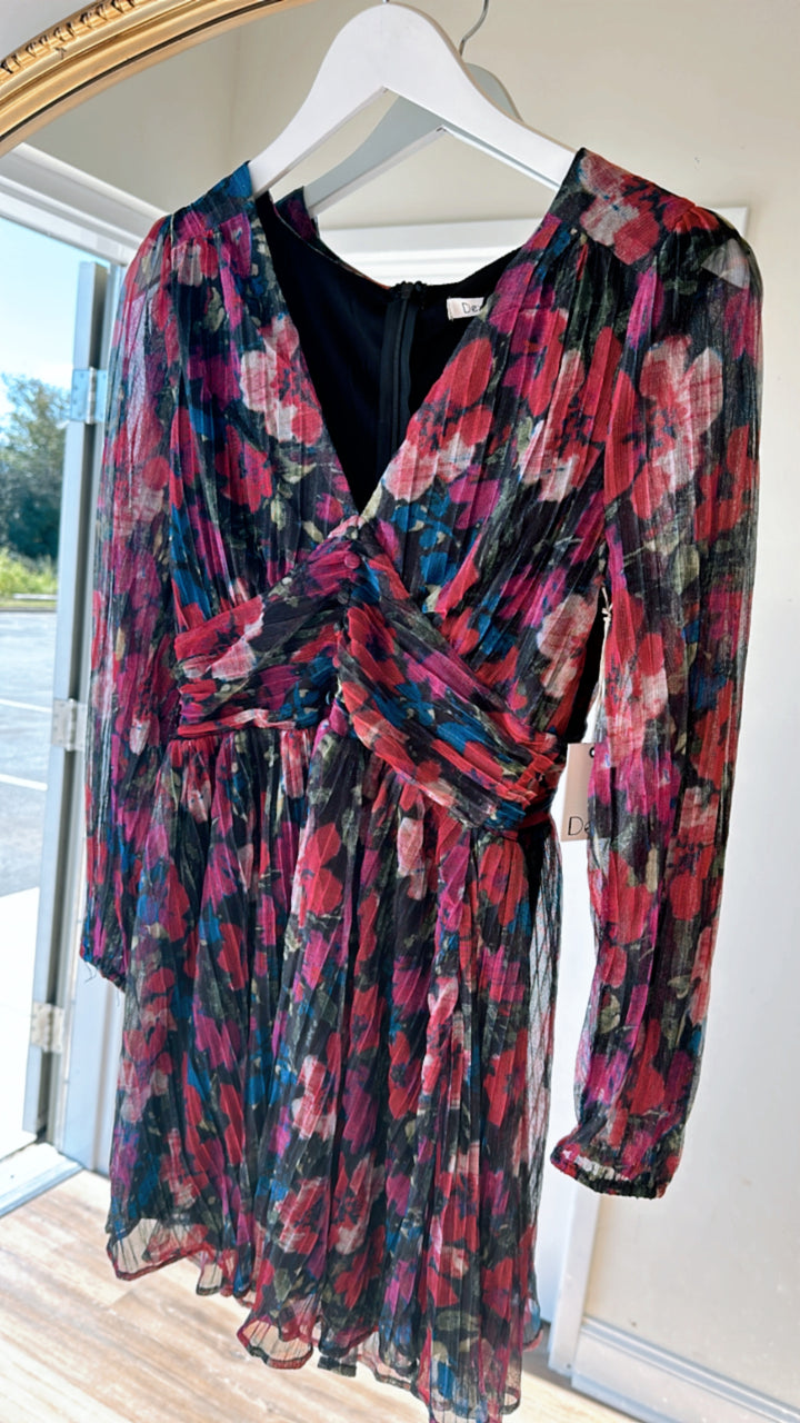 LS shimmer Mini Dress