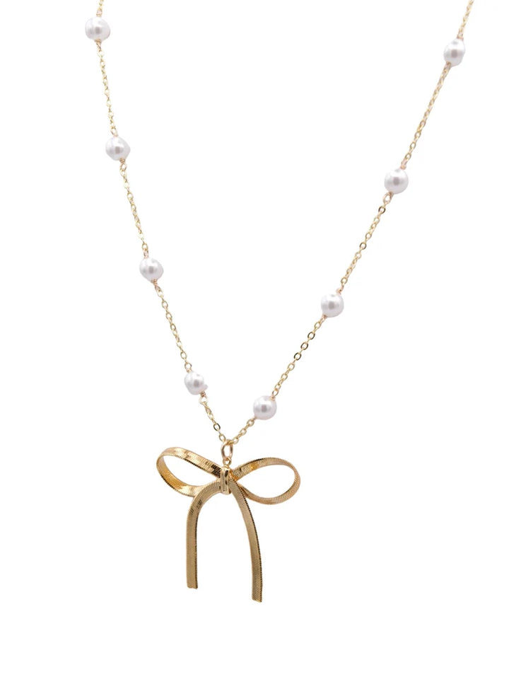 Miss Priss Bow Necklace