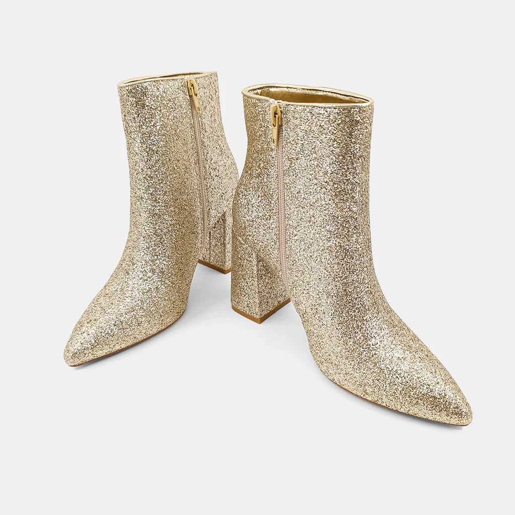 Shu Shop Veronica Boot- Gold Glitter