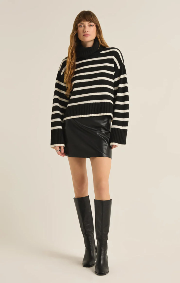Ciera Leather Skirt - Black