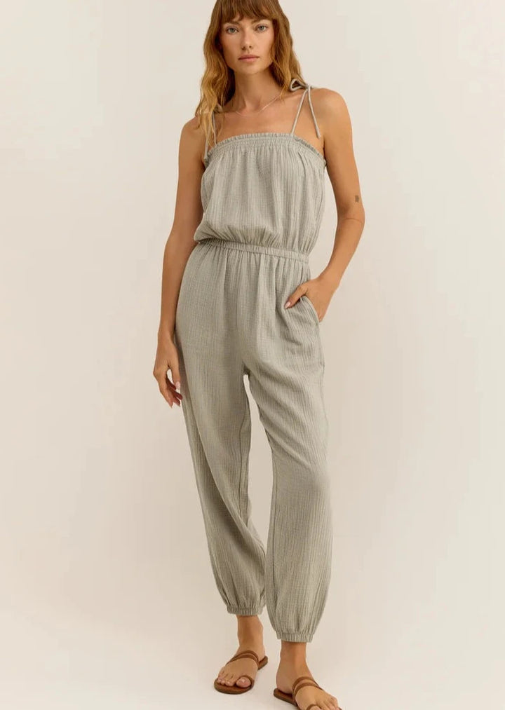 Kiara Gauze Jumpsuit - Pale Jade