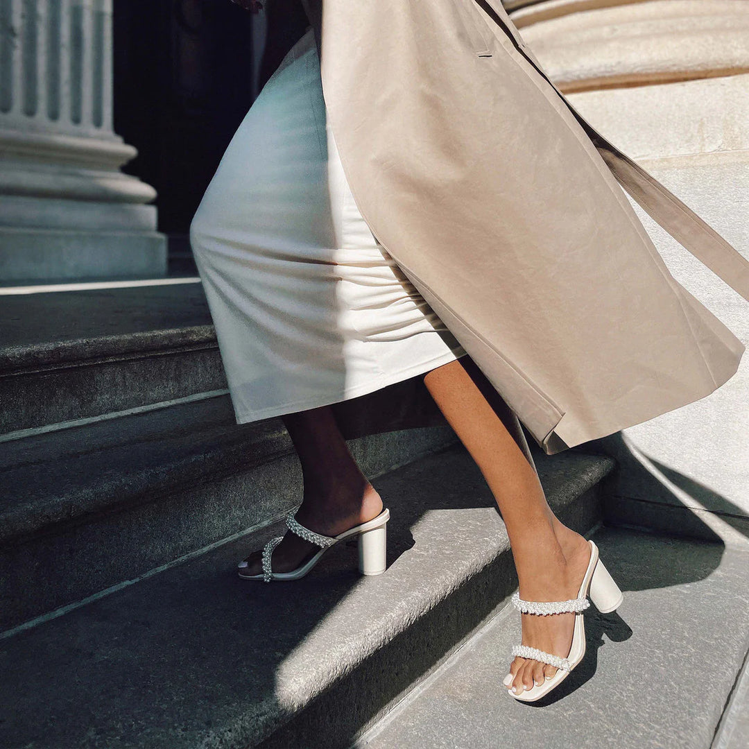 Dolce Vita Noel Heels- Vanilla Pearls
