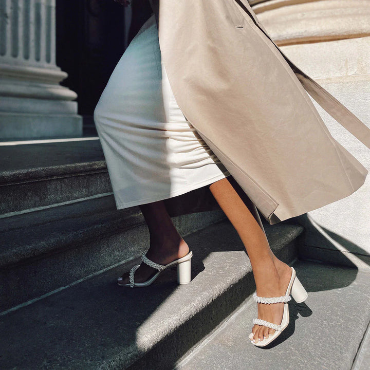 Dolce Vita Noel Heels- Vanilla Pearls