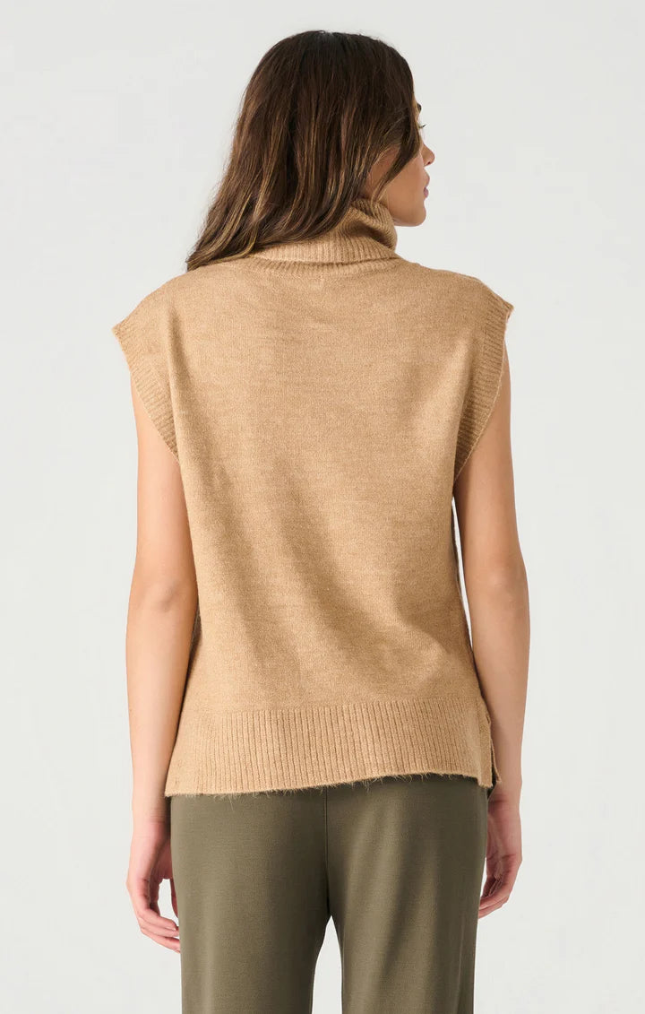 Turtleneck Vest - Camel